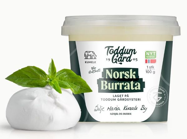 Hovedbilde Norsk Burrata Toddum Gård